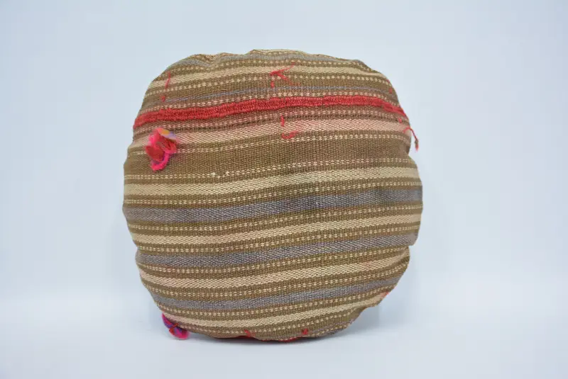 Kilim Cushion Sham, Pillow, Nautical Throw Cushion Case, Vintage Pillow, 16x16 Brown Pillow Sham, Tapestry Pillow, Antique Pillows - 1