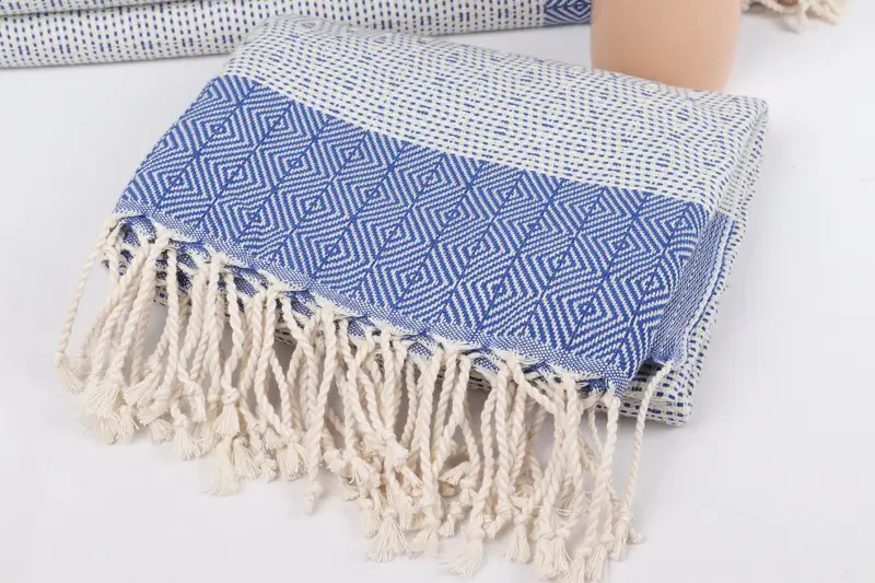 Large Beach Towel Personalized, Beach towel, 70x40 Cotton Diamond Towel, Quick-dry peshtemal, Wedding Gift, Personalized Wedding Gift For Couple - 5