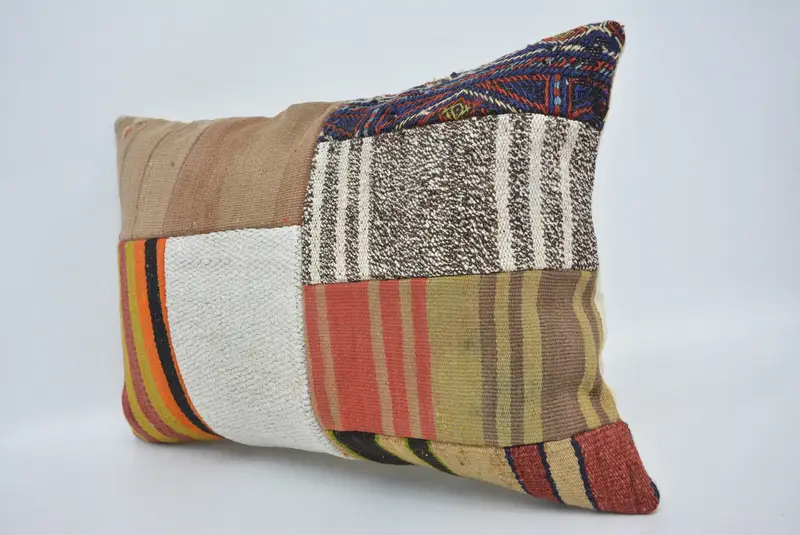 Pillow for Sofa, Office Chair Pillow, Boho Pillow Sham Cover, 16x24 White Pillow Case, Boho Pillow, Cushion Cover, Couch Pillow Cover - 4
