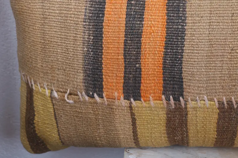 Custom Pillow Cover, Yoga Cushion Case, Interior Designer Pillow, Vintage Kilim Throw Pillow, 12x48 Beige Pillow, Pillow for Couch, Pillow Sham - 3
