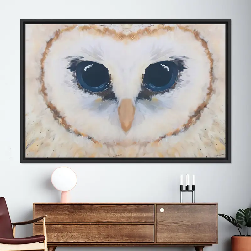 抽象フクロウ キャンバス: フクロウ愛好家のための現代アート