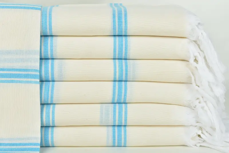 Bulk Gift Türkis gestreiftes Handtuch, Hochzeitsgeschenk, Strandtuch, 40x71 Zoll