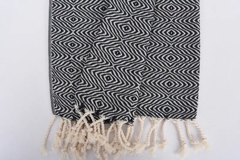 Personalized Dish Towel, Wedding Gift, Personalized Gifts, Best Friend Gift, Housewarming Gift, Custom Gifts, 36x18 Cotton Zigzag Diamond Towel - 8