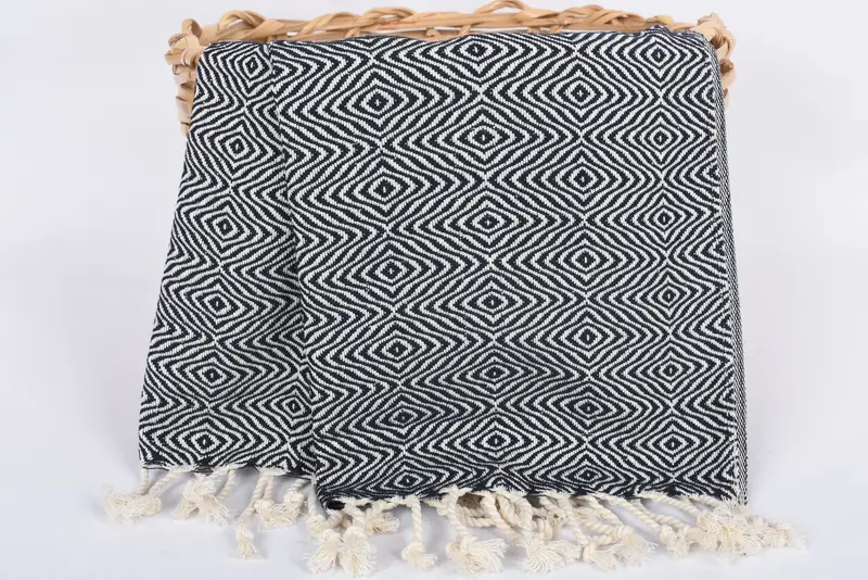 Personalized Dish Towel, Wedding Gift, Personalized Gifts, Best Friend Gift, Housewarming Gift, Custom Gifts, 36x18 Cotton Zigzag Diamond Towel - 5