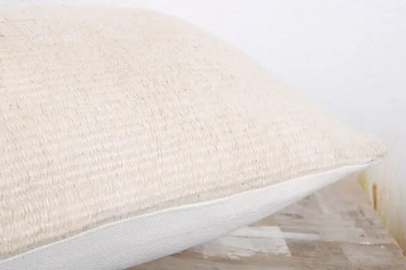 Pillow Sham, Ethnical Kilim Rug Pillow, Gift Pillow, 12x20 White Cushion Cover, Bed Cushion, Pillow for Couch, Vintage Kilim Pillow Pillow Sham - 6