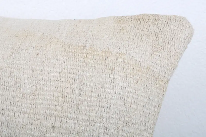 Pillow Sham, Ethnical Kilim Rug Pillow, Gift Pillow, 12x20 White Cushion Cover, Bed Cushion, Pillow for Couch, Vintage Kilim Pillow Pillow Sham - 5