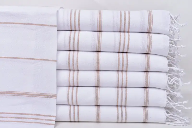 Kız gezisi parti lehine, 40x24 pamuklu çizgili havlu, nedime hediye havlu, kişiselleştirilmiş hediye, yaz havlu, monogramlı el havlu, küçük banyo havlu - 1