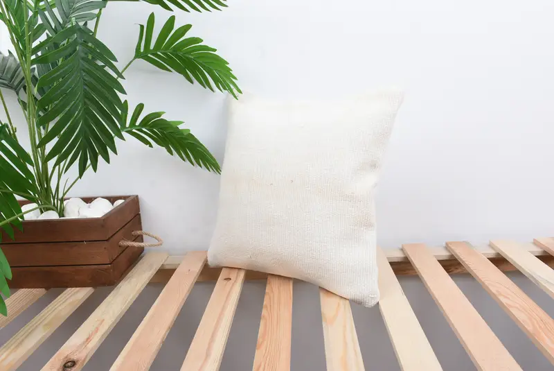 Pillow, Vintage Kilim Throw Pillow, Vintage Pillow, 14x14 White Cushion, Vintage Kilim Pillow, Handmade Throw Pillow Sham, Outdoor Pillow Case - 5