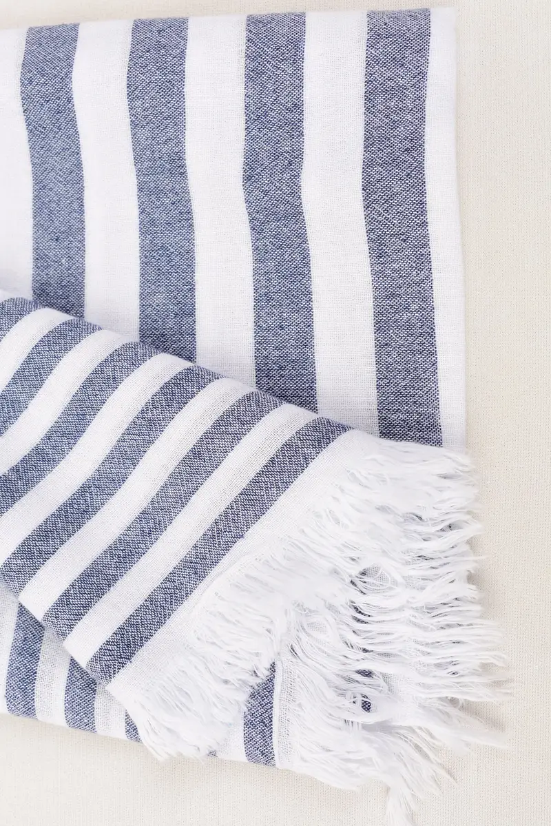Handmade Gift, 68x40 Cotton Striped Towel, Personalized Beach Towel, Turkish Towel USA, Fringed Turkish towel for poolside, Best Beach Towel - 7