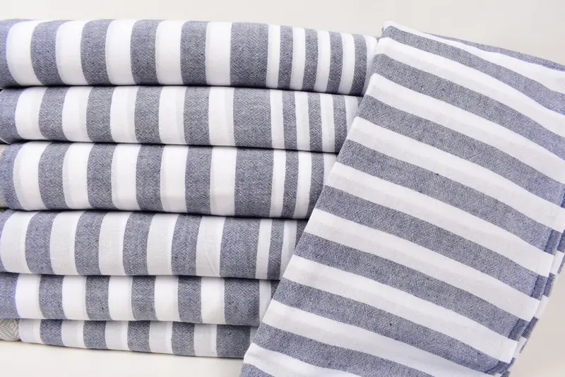 Handmade Gift, 68x40 Cotton Striped Towel, Personalized Beach Towel, Turkish Towel USA, Fringed Turkish towel for poolside, Best Beach Towel - 3