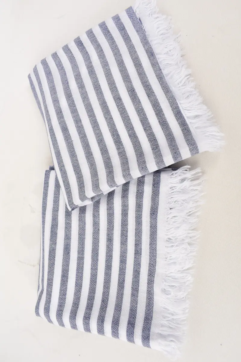 Handmade Gift, 68x40 Cotton Striped Towel, Personalized Beach Towel, Turkish Towel USA, Fringed Turkish towel for poolside, Best Beach Towel - 6