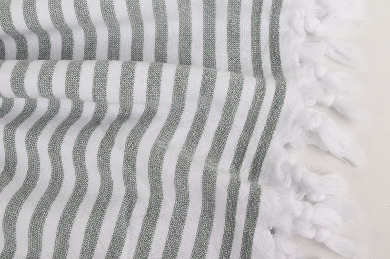 Custom Turkish Towel, Peshtemal Towel USA, Custom Gifts, Peshtemal Towel, 70x36 Linen Terry Striped Towel, Bachelorette Party Gift, Handmade Gift - 8