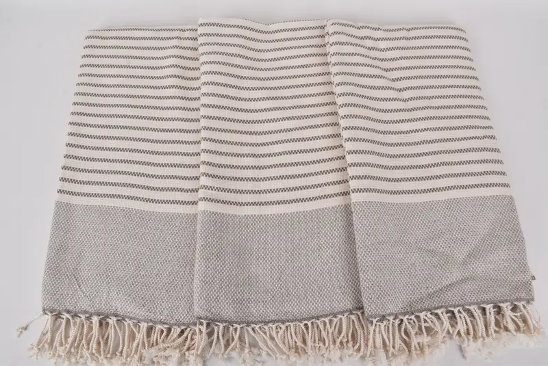 76x40 Cotton Striped Towel, Fouta towel, Personalized Turkish Towel, Quick-Dry Beach Towel, Personalised Gift, Summer Gift Ideas, Luxury Beach Towel - 7