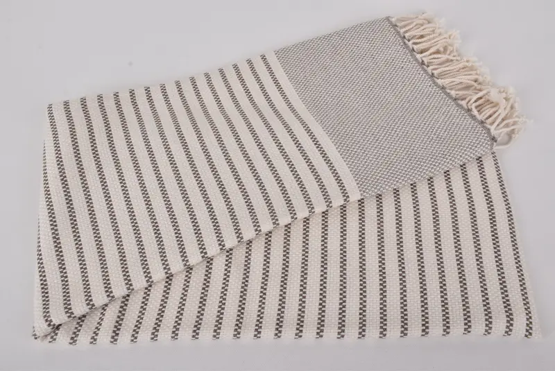 76x40 Cotton Striped Towel, Fouta towel, Personalized Turkish Towel, Quick-Dry Beach Towel, Personalised Gift, Summer Gift Ideas, Luxury Beach Towel - 4