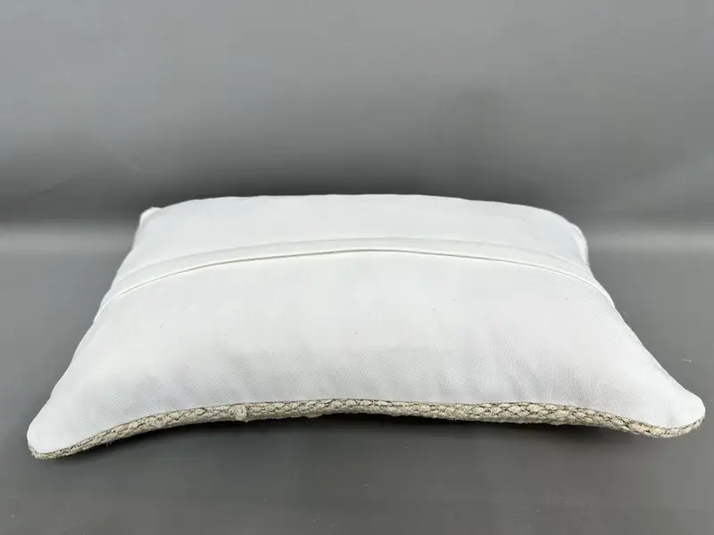 One Of A Kind Pillow Case, Kilim Pillow Cover, Turkish Pillow, Home Decor Pillow, Cushion Case, 12x20 Beige Pillow Sham, Rustic Cushion Case - 7