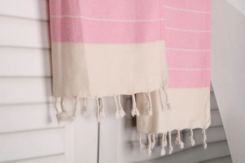 Small Bath Towels, Handmade Gift, Summer Towel, Bathroom Towels, Wedding Hand Made Gift, 36x16 Cotton Striped Towel, Guest Towel, Bridesmaid Gifts - 8