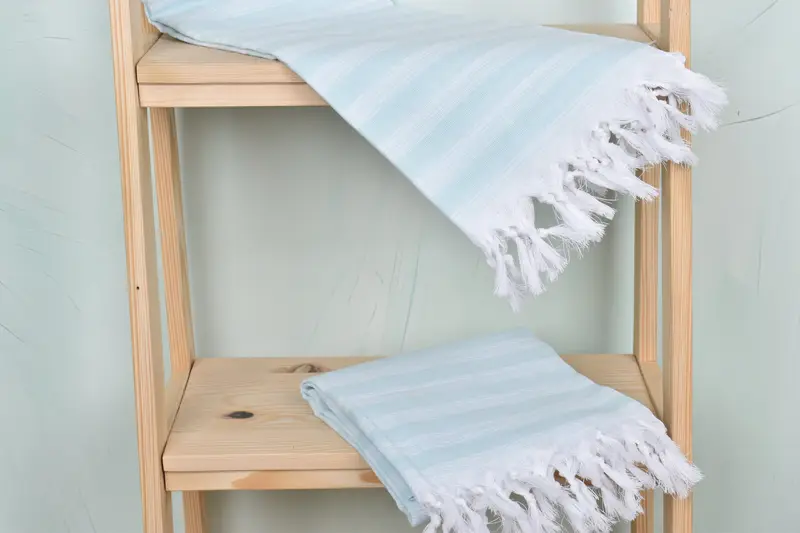 Beach towel, Turkish Towel Beach, Custom Gift, Embroidery Towel, Bridal Party Gifts, Spa Gift Towel, 70x40 Cotton Striped Towel, Wedding Towel - 5