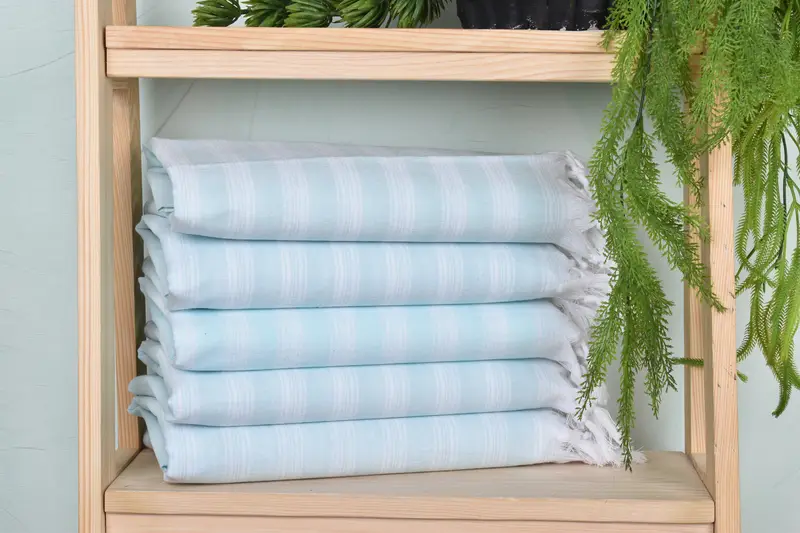 Beach towel, Turkish Towel Beach, Custom Gift, Embroidery Towel, Bridal Party Gifts, Spa Gift Towel, 70x40 Cotton Striped Towel, Wedding Towel - 1