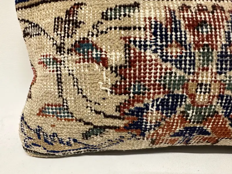 8x16 Inch Handmade Floral Embroidered Pillow, Decorative Pillow - 2