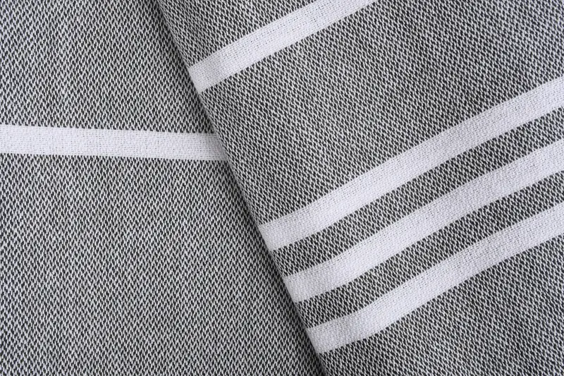 70x40 Cotton Striped Towel, Yoga Towel, Thin and lightweight Turkish peshtemal, Wedding Gift, Gift For Bride, Turkish Towel Beach, Sand-free towel - 5