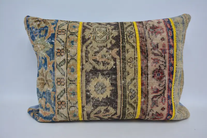 Kilim Pillow, Gift Pillow, Pillow for Sofa, 20x28 Beige Pillow, One Of A Kind Pillow Cover, Ottoman Pillow Case, Southwestern Cushion, Pillow Case - 1