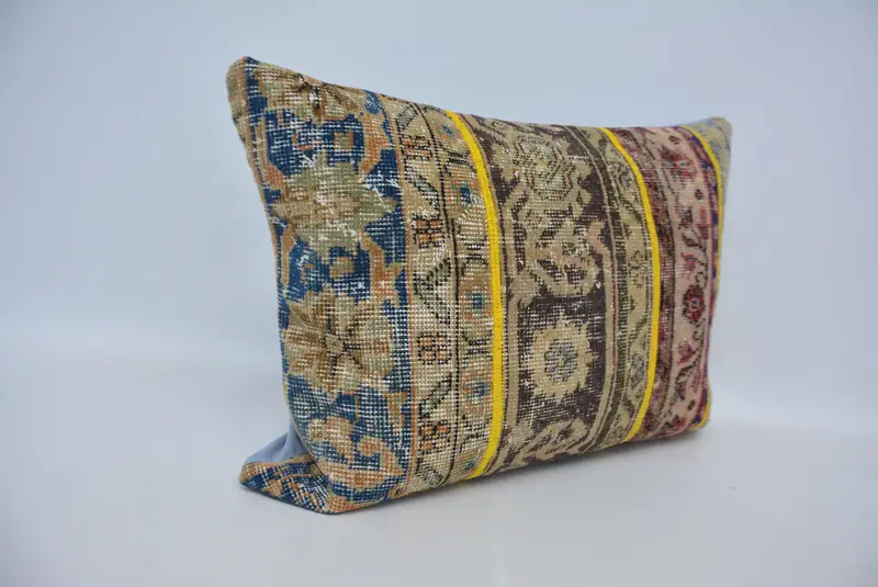 Kilim Pillow, Gift Pillow, Pillow for Sofa, 20x28 Beige Pillow, One Of A Kind Pillow Cover, Ottoman Pillow Case, Southwestern Cushion, Pillow Case - 3