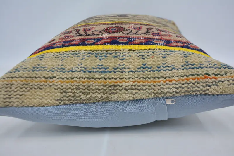 Kilim Pillow, Gift Pillow, Pillow for Sofa, 20x28 Beige Pillow, One Of A Kind Pillow Cover, Ottoman Pillow Case, Southwestern Cushion, Pillow Case - 5