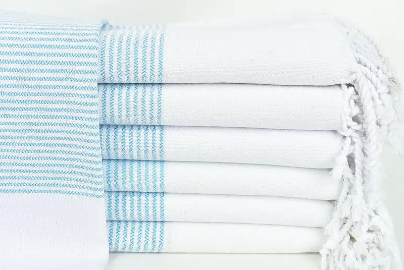 Bridesmaid Favors, Personalized Towel, 70x36 Cotton Striped Towel, Peshtemal Towel, Organic cotton peshtemal for spa and beach, Custom Towel - 1