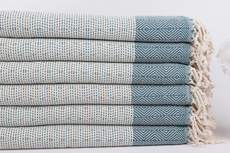 Personalized Gift, 70x40 Cotton Diamond Towel, Turkish beach towel with fringe, Memorial Gift, Cute Beach Towel, Fouta towel, Custom Gift - 3