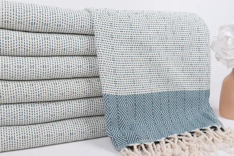 Personalized Gift, 70x40 Cotton Diamond Towel, Turkish beach towel with fringe, Memorial Gift, Cute Beach Towel, Fouta towel, Custom Gift - 2