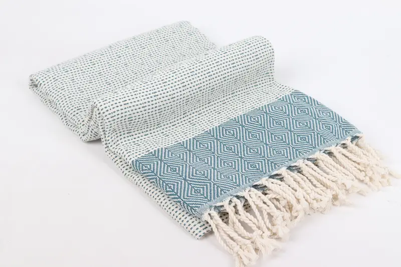 Personalized Gift, 70x40 Cotton Diamond Towel, Turkish beach towel with fringe, Memorial Gift, Cute Beach Towel, Fouta towel, Custom Gift - 6