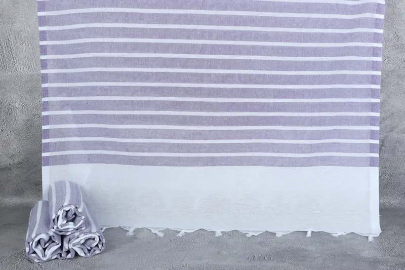 Beach Towel Bulk, Family Gift Basket, Bachelorette Party Gifts, 70x40 Cotton Striped Towel, Handwoven Turkish Towel, Gift Towel, Embroidered Towel - 8