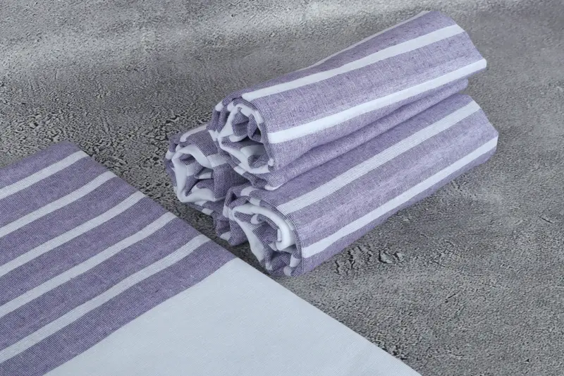 Beach Towel Bulk, Family Gift Basket, Bachelorette Party Gifts, 70x40 Cotton Striped Towel, Handwoven Turkish Towel, Gift Towel, Embroidered Towel - 7