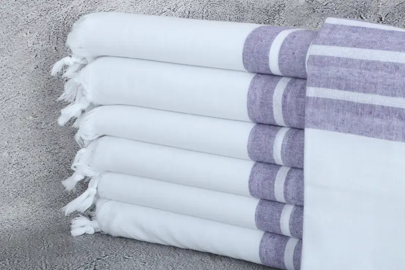 Beach Towel Bulk, Family Gift Basket, Bachelorette Party Gifts, 70x40 Cotton Striped Towel, Handwoven Turkish Towel, Gift Towel, Embroidered Towel - 1