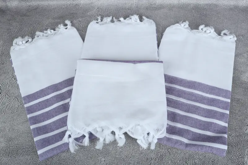 Beach Towel Bulk, Family Gift Basket, Bachelorette Party Gifts, 70x40 Cotton Striped Towel, Handwoven Turkish Towel, Gift Towel, Embroidered Towel - 4