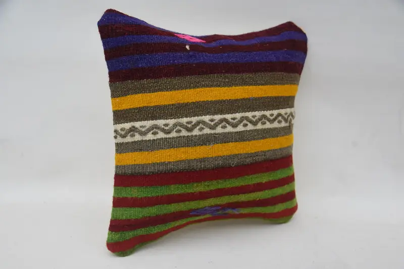 Pillow for Couch, 12x12 Green Pillow, Cushion Case, Throw Kilim Pillow, Outdoor Pillow Case, Farmhouse Cushion Case, Kilim Pillow, Bed Pillow - 2
