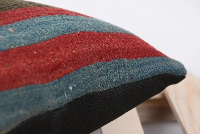 Interior Designer Pillow, Cushion Case, Kilim Pillow, 14x14 Red Pillow, Bohemian Cushion Pillow Sham, Boho Pillow Sham Cover - 7