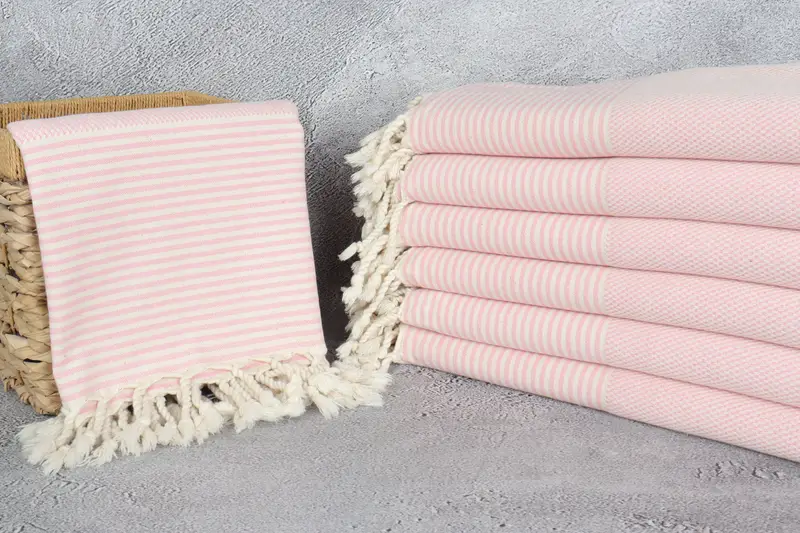 70x36 Cotton Striped Towel, Luxury towel, Girls Weekend Getaways Gifts, Bachelorette Party Gift, Bachelor Bachelorette Party Favors, Valentines Gift - 3