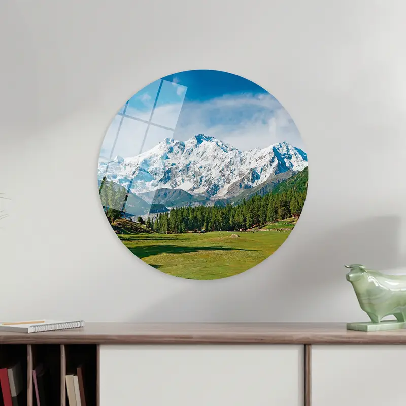 ナンガ パルバット キャンバス: 鮮やかなディテールのヒマラヤの威厳