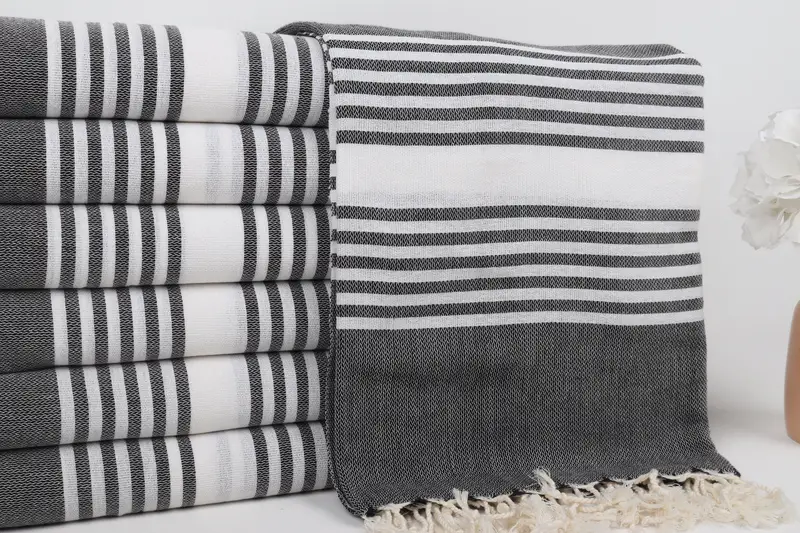 Cotton towel, Peshtemal, Custom Bath Towel, Bachelorette Party Gifts, 68x40 Cotton Striped Towel, Beach Wedding Favor, Travel towel, Bachelor Towel - 2