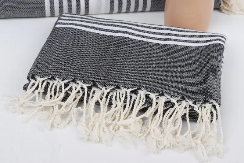 Cotton towel, Peshtemal, Custom Bath Towel, Bachelorette Party Gifts, 68x40 Cotton Striped Towel, Beach Wedding Favor, Travel towel, Bachelor Towel - 5