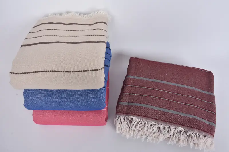 Bridal Shower Favor, Personalized Blanket, Turkish Blanket, Custom Blanket, Custom Wedding Gift From Bridesmaid, 100x80 Cotton Striped Towel - 8