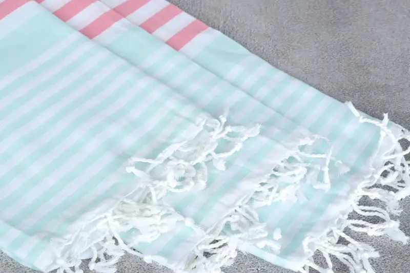 Bachelorette Party Gift, Personalized Gift For Her, Personalized Gift, Guest Towel, Peshtemal Towel, Yoga Towel, 68x36 Cotton Striped Towel - 5