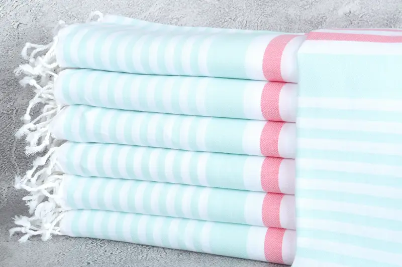 Bachelorette Party Gift, Personalized Gift For Her, Personalized Gift, Guest Towel, Peshtemal Towel, Yoga Towel, 68x36 Cotton Striped Towel - 1
