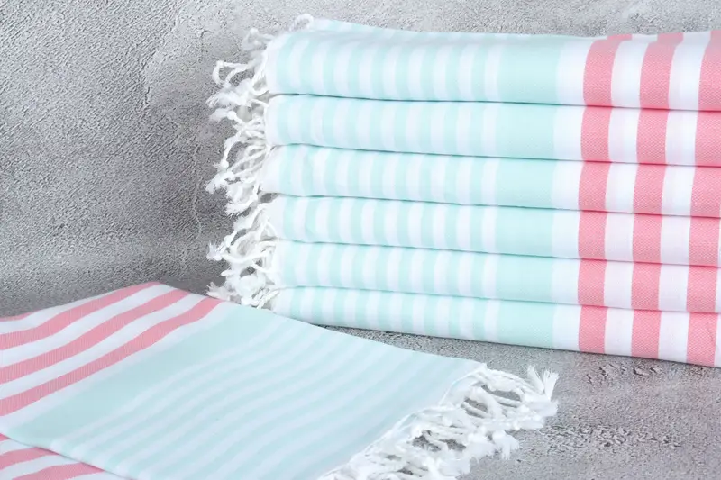 Bachelorette Party Gift, Personalized Gift For Her, Personalized Gift, Guest Towel, Peshtemal Towel, Yoga Towel, 68x36 Cotton Striped Towel - 2