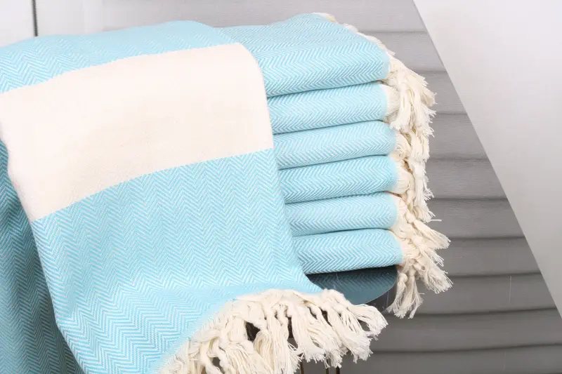 Girl Trip Party Favor, Organic towel, Monogram Turkish Towel, Bridal Shower Favor, Guest Towel, 70x40 Cotton Herringbone Towel, Beach Towel Gift - 1
