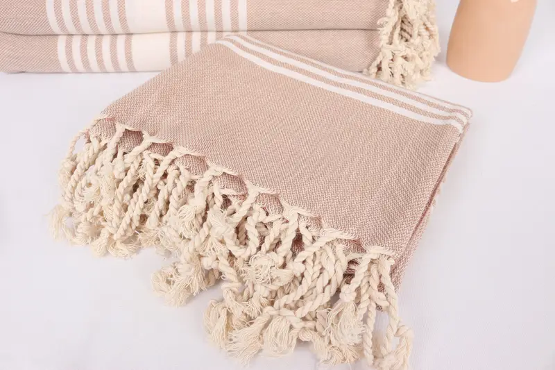 Wedding Gifts Towel, Bridal Shower Gift, Beach Bachelorette Party Decorations, Custom Gifts, 68x40 Cotton Striped Towel, Beach Towel Bulk - 5