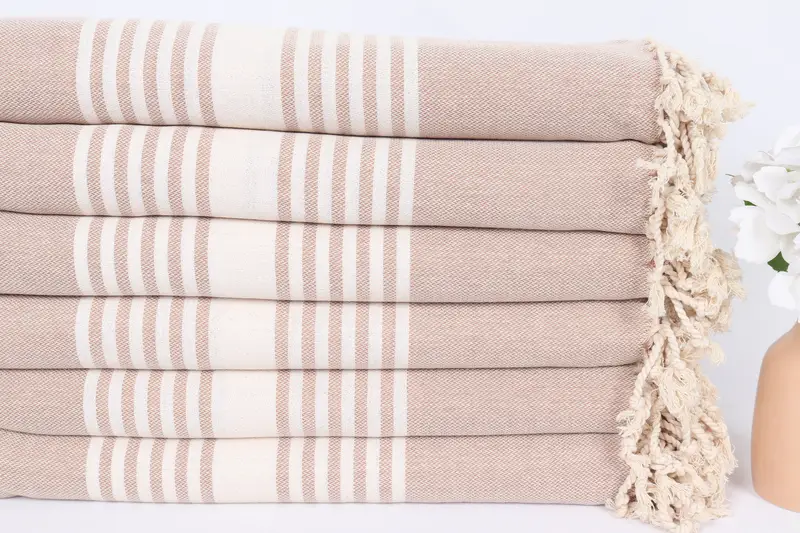 Wedding Gifts Towel, Bridal Shower Gift, Beach Bachelorette Party Decorations, Custom Gifts, 68x40 Cotton Striped Towel, Beach Towel Bulk - 3