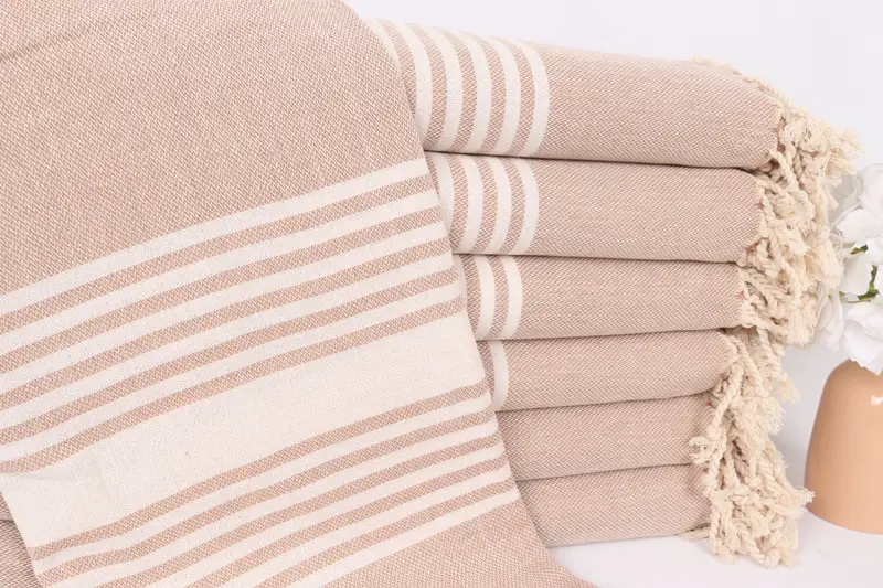 Wedding Gifts Towel, Bridal Shower Gift, Beach Bachelorette Party Decorations, Custom Gifts, 68x40 Cotton Striped Towel, Beach Towel Bulk - 1