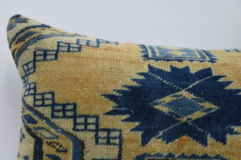 Turkish Kilim Pillow, Kilim Pillow, 16x24 Blue Cushion Case, Personalized Gift Pillow Pillow Cover, Comfy Throw Cushion, Boho Pillow, Cushion - 2